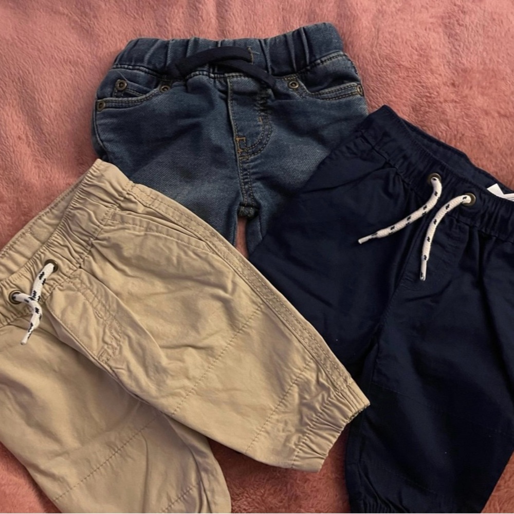 Carter's Blue Denim Jeans Elastic Waistband